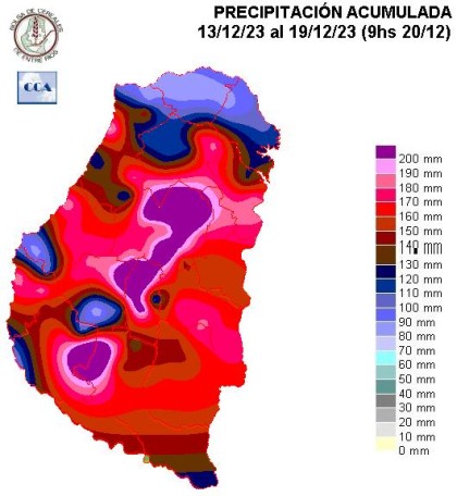 Precipitation map